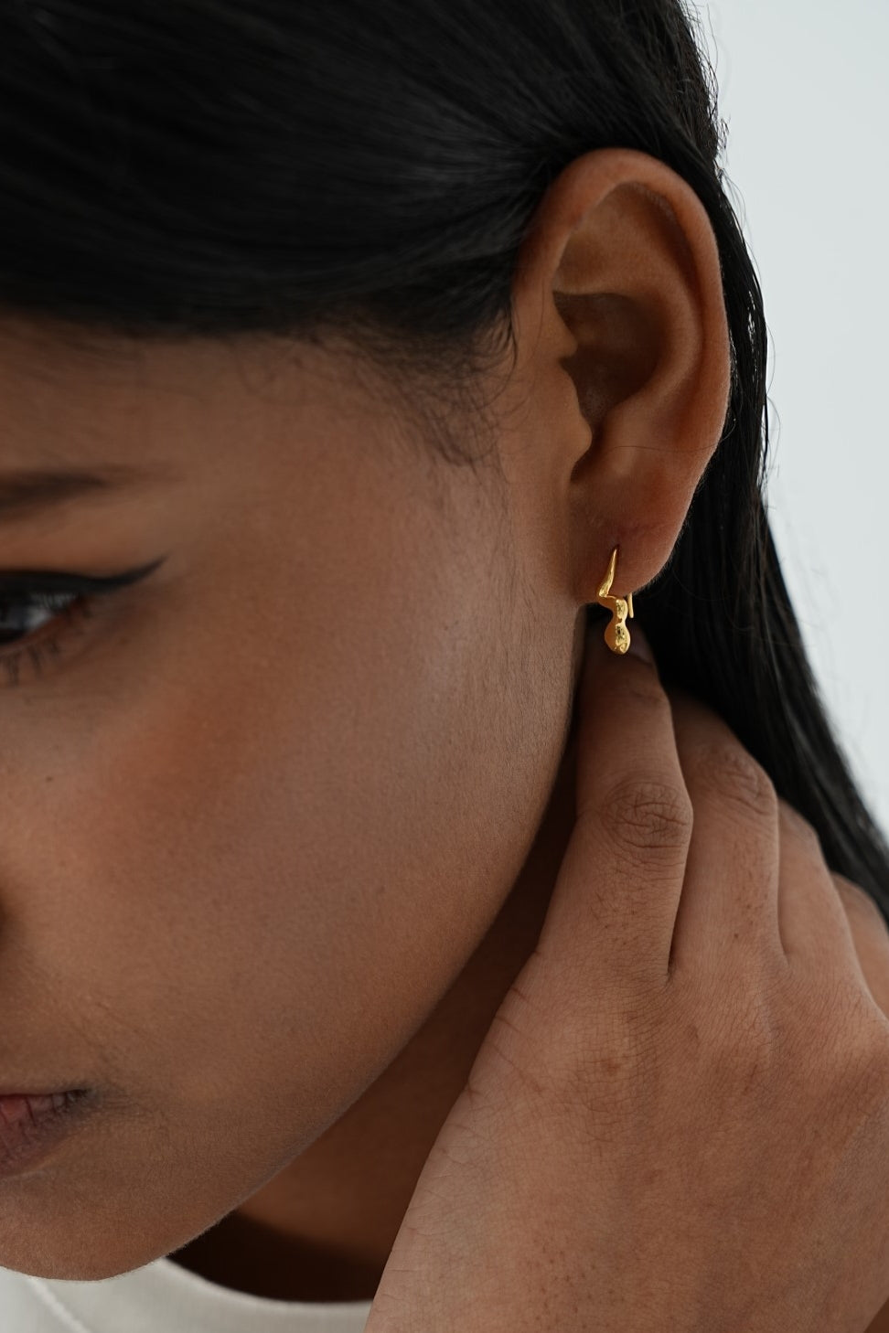 Anouk Snake Gold Earrings