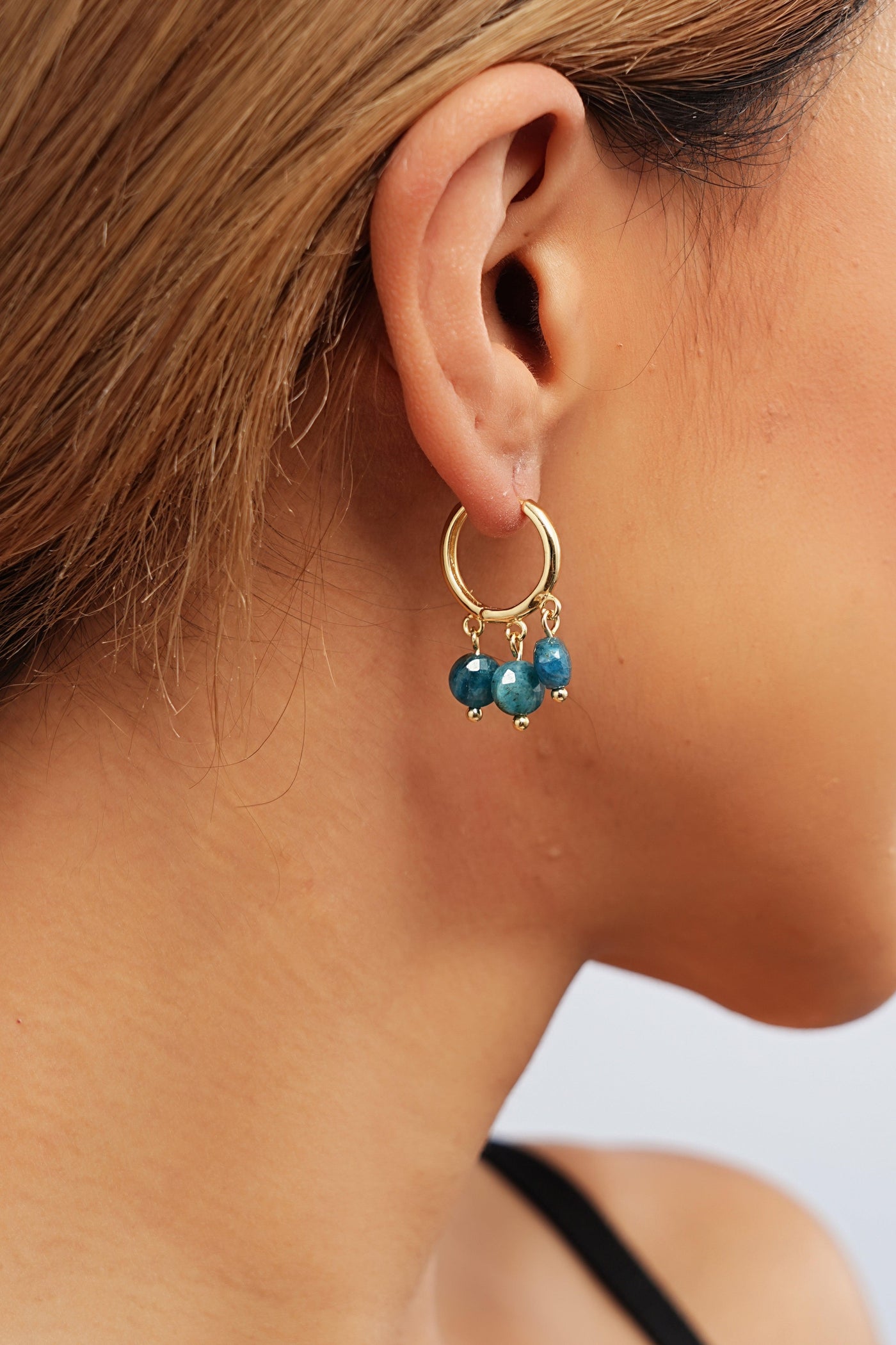 Apatite Trio Drop Earrings