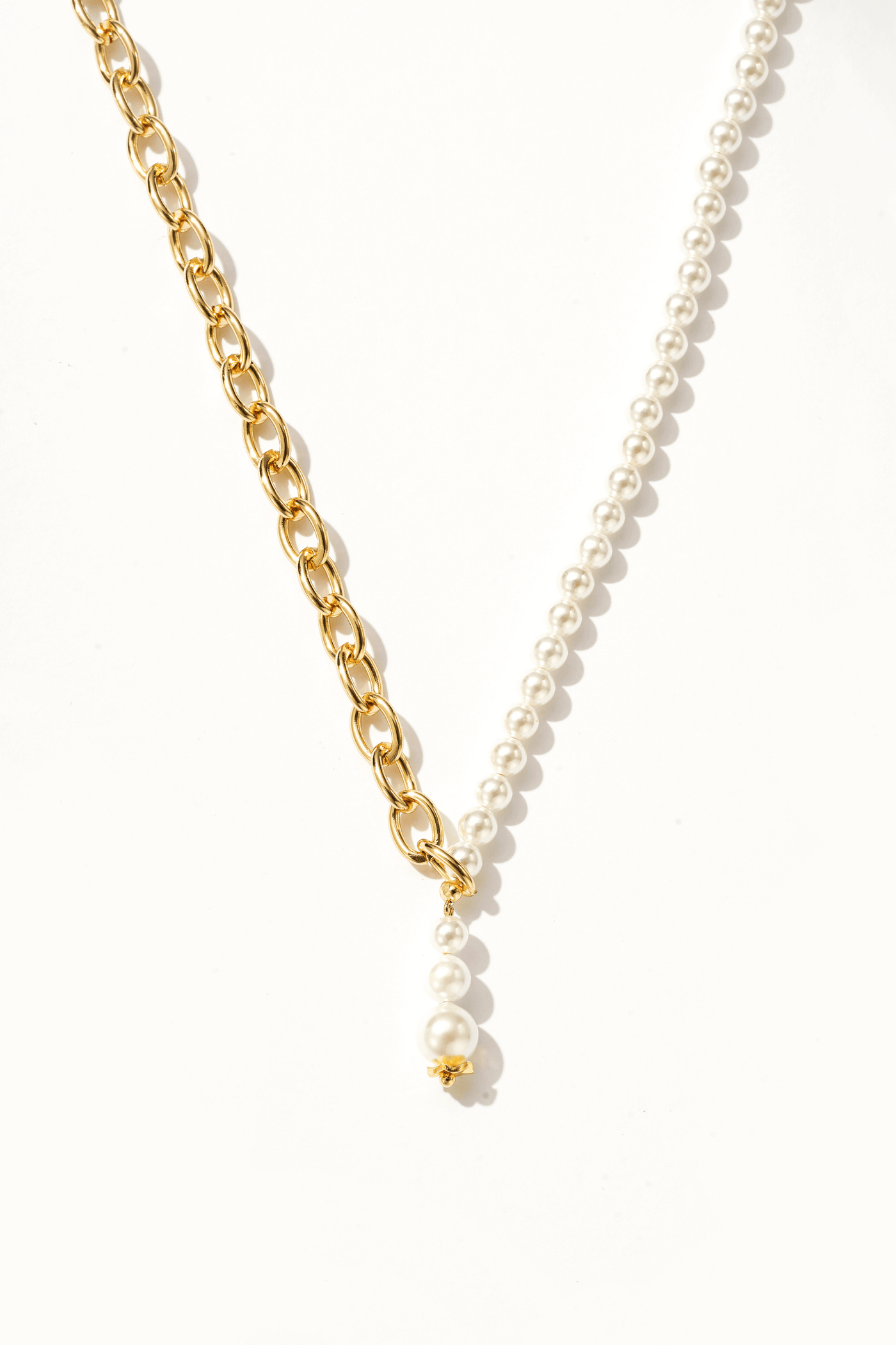 Arabella Chain Pearl Drop Necklace