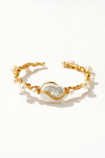 Baroque Freshwater Pearl Bangle