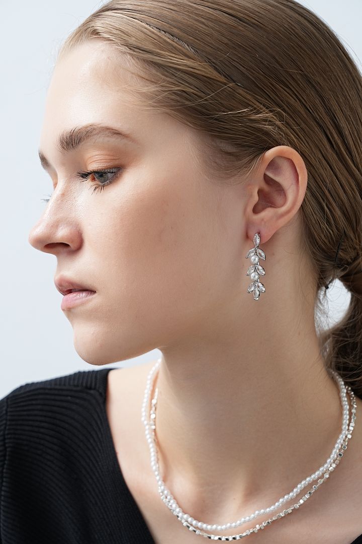 Celestial Pearl Cascade Drop Earrings