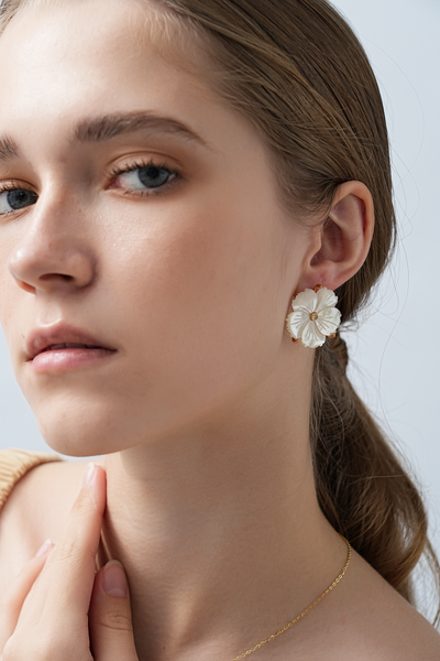 Cherry Blossom Nacre Earrings