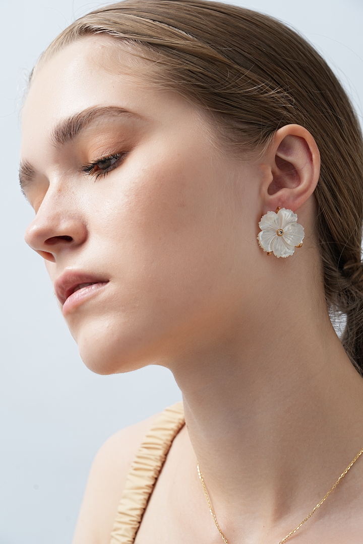 Cherry Blossom Nacre Earrings