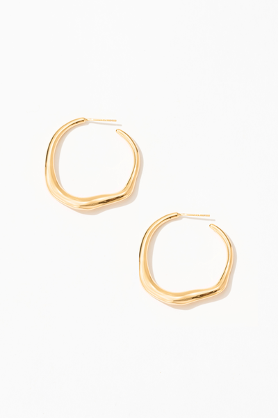 Ember Geometric Huggie Earrings