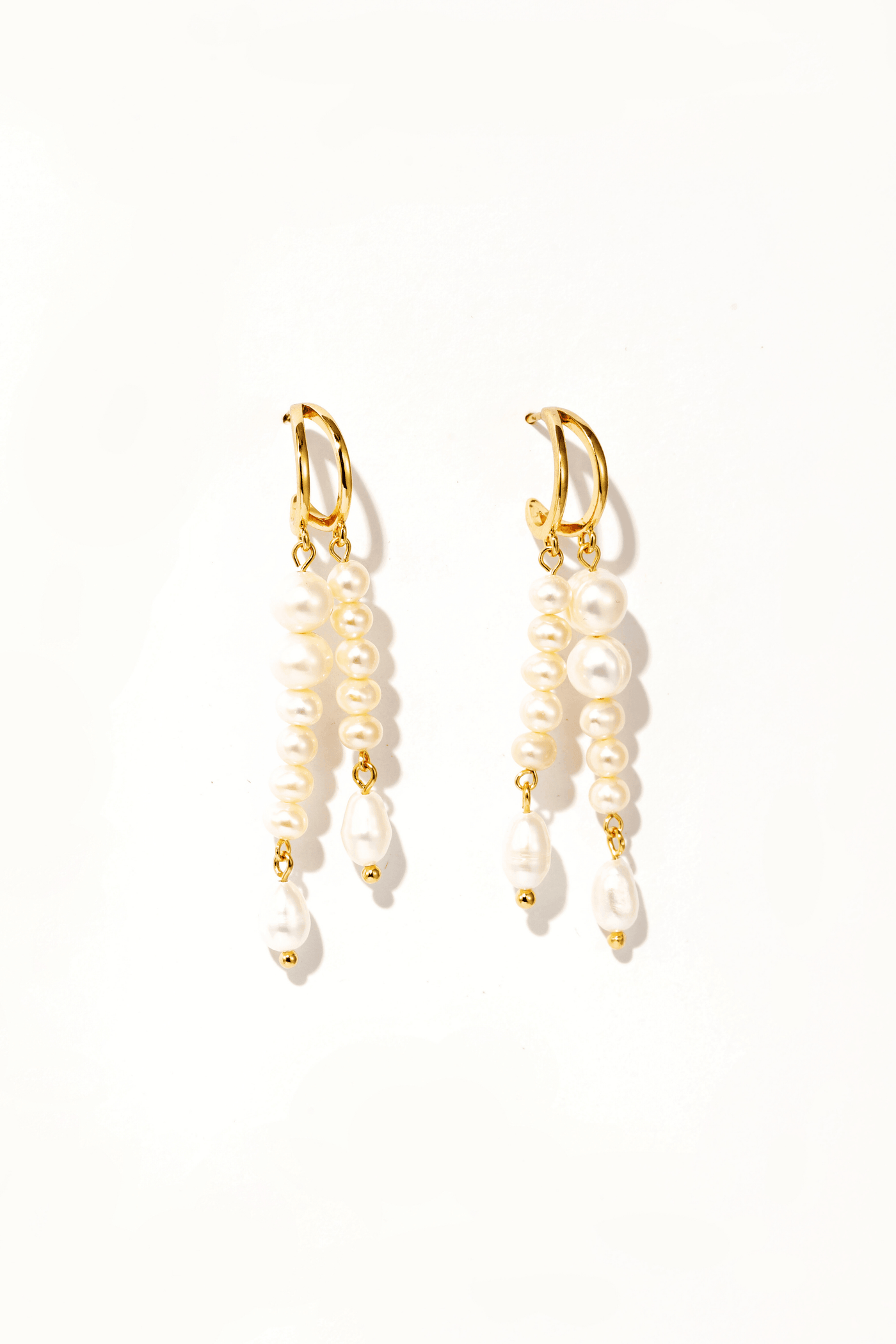 Evadne Waterfall Pearl Drop Earrings