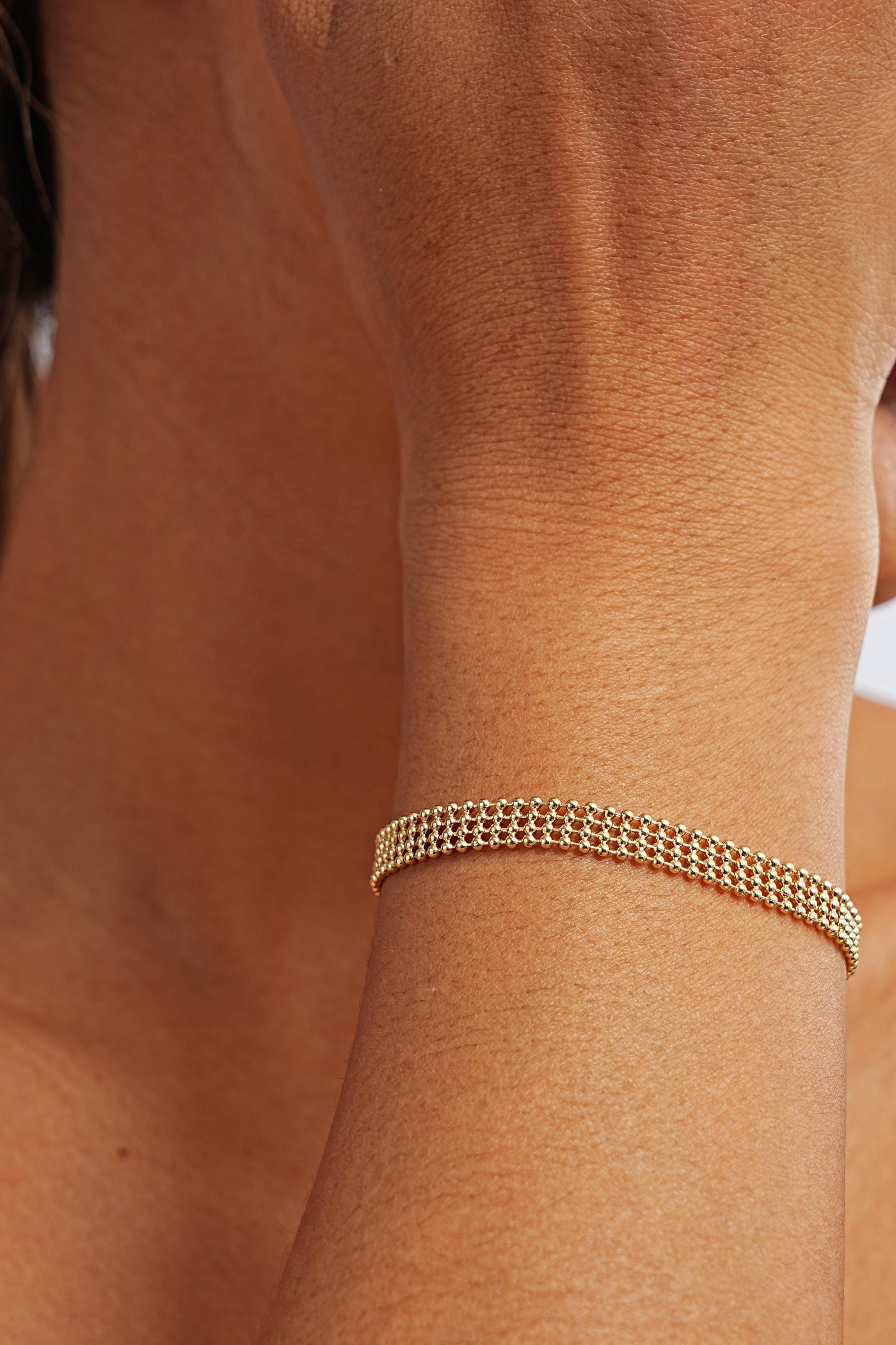 Fine 14K Gold Woven Bracelet