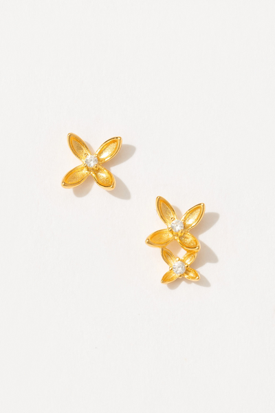 Gold Osmanthus Earrings