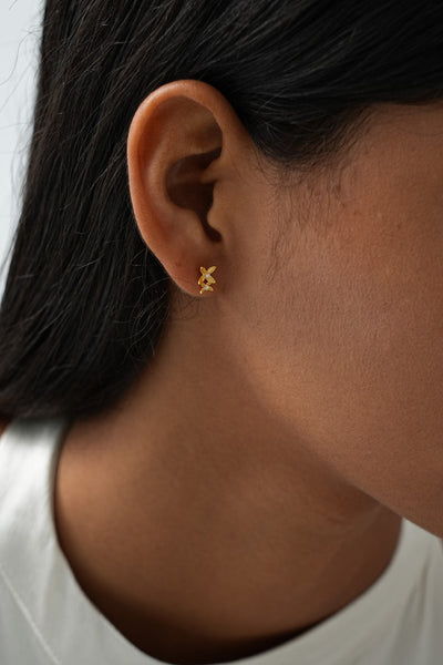 Gold Osmanthus Earrings