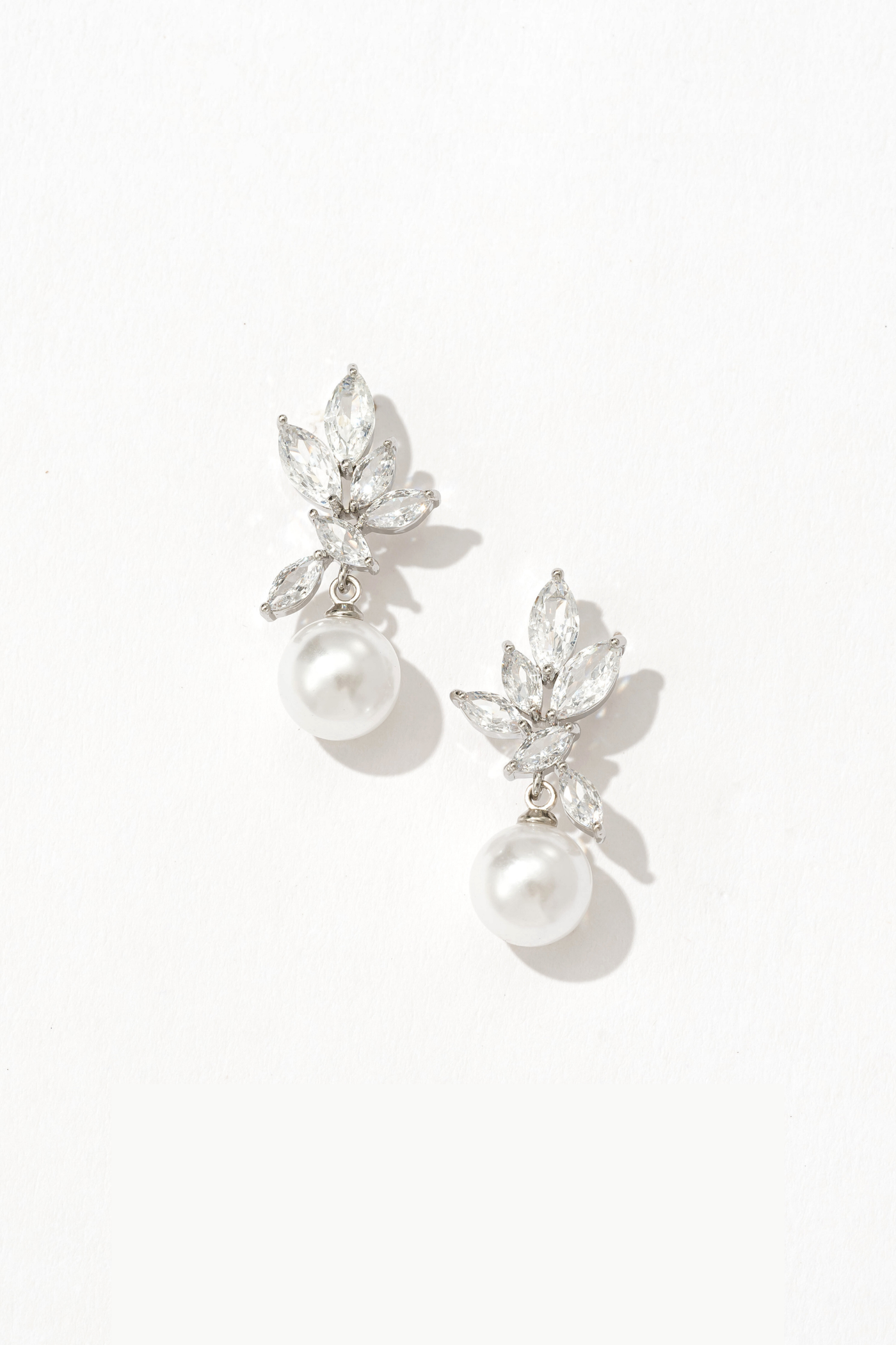 Ines Pearl Drop Silver Earrings