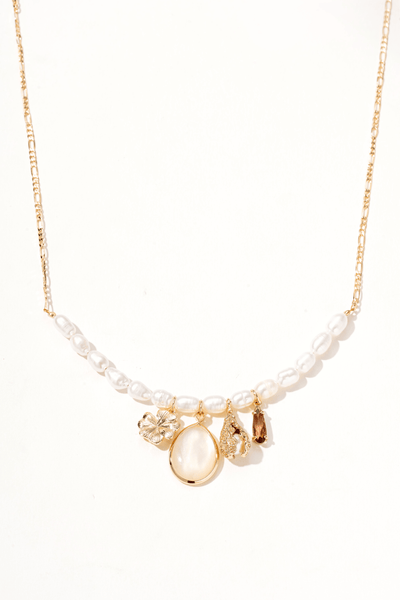 Isolde Charm Mix Pearl Necklace