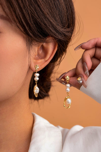 Isra Pearl Drop Earrings