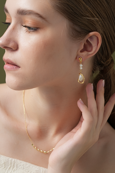 Isra Pearl Drop Earrings