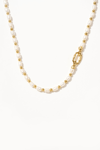 Jessamine Beaded Pearl Necklace