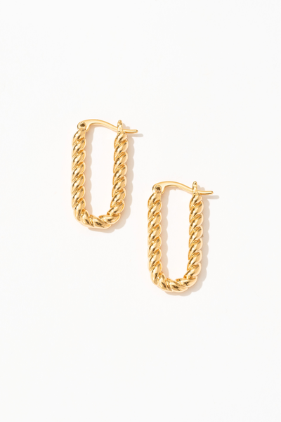 Kaia Twisted Hoop Earrings