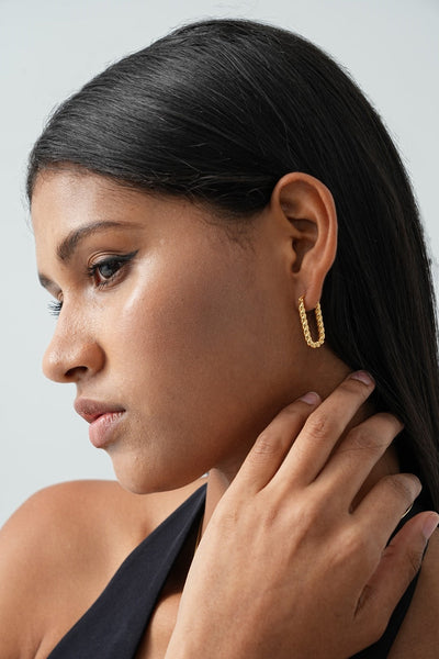 Kaia Twisted Hoop Earrings