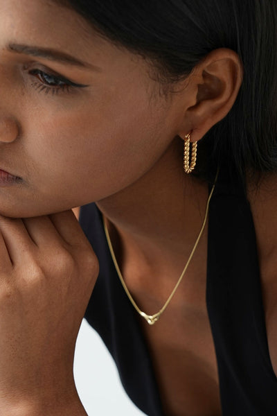 Kaia Twisted Hoop Earrings