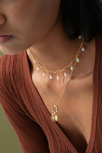 Felicity Dainty Pearl Necklace