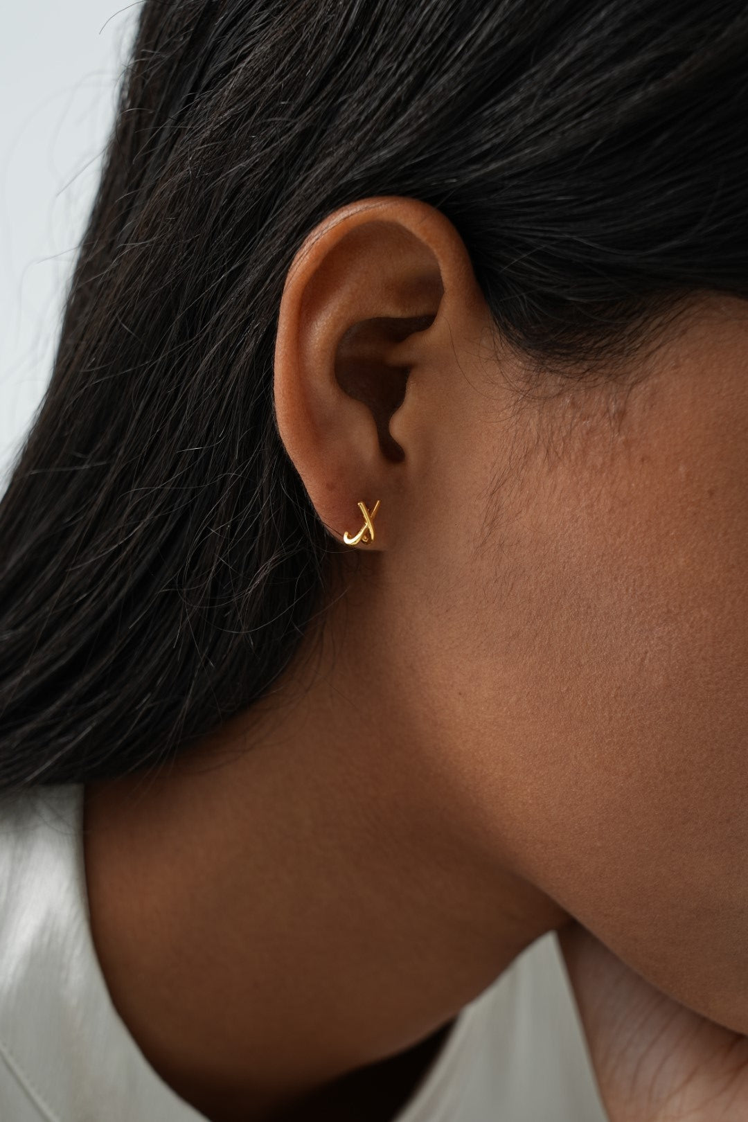 Liora X Gold Stud Earrings