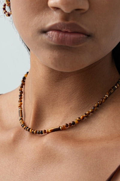 Maillard Tiger's Eye Necklace