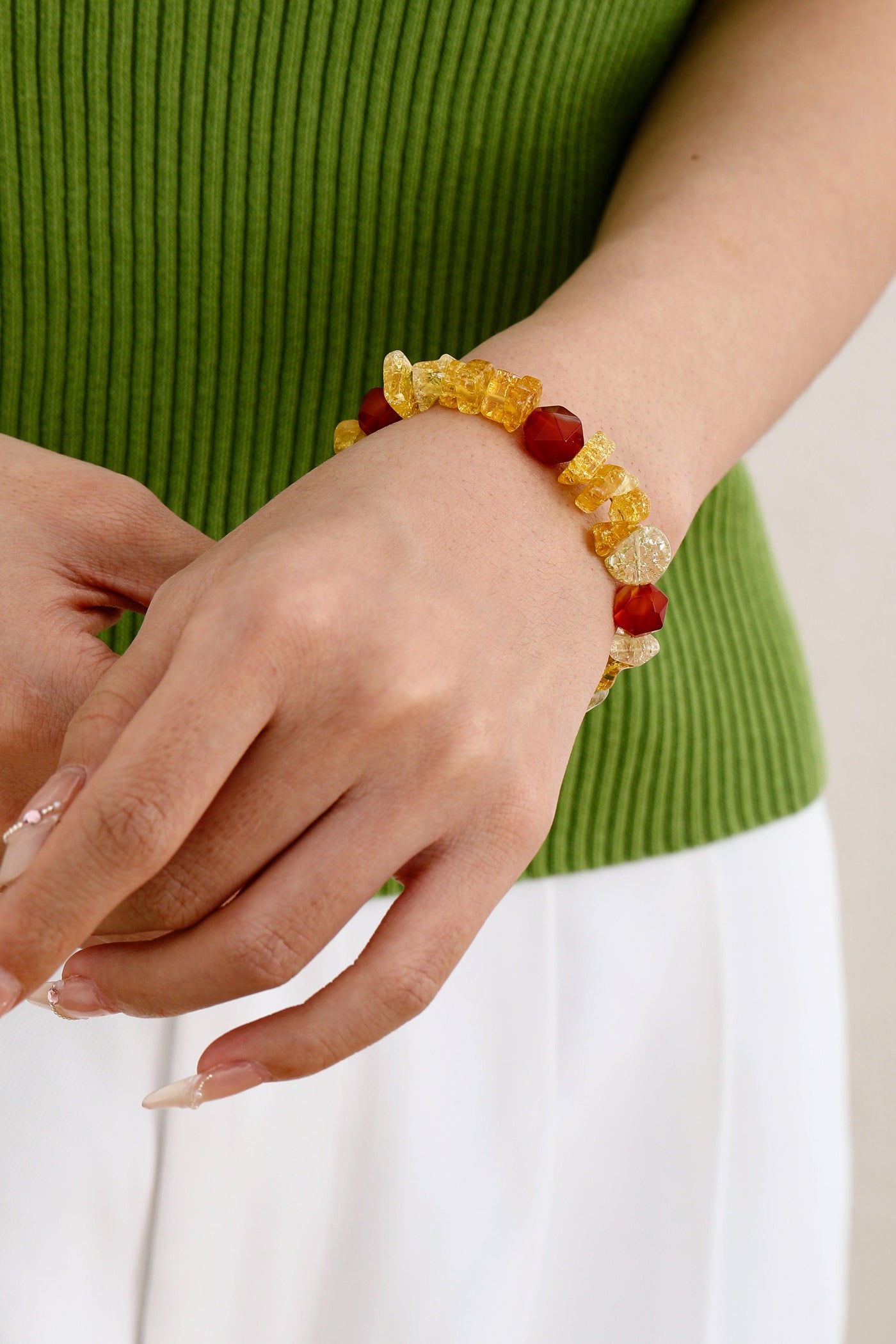 Maple Glow Crystal Bracelet