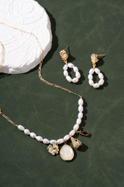 Isolde Charm Mix Pearl Necklace