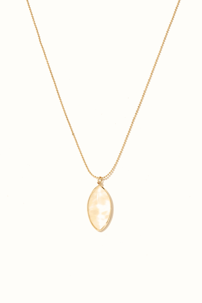 Mother of Pearl Pendant Drop Necklace