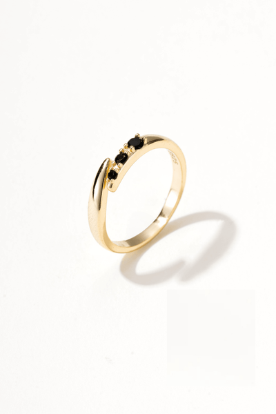 Noir Gemstone 18K Gold Ring