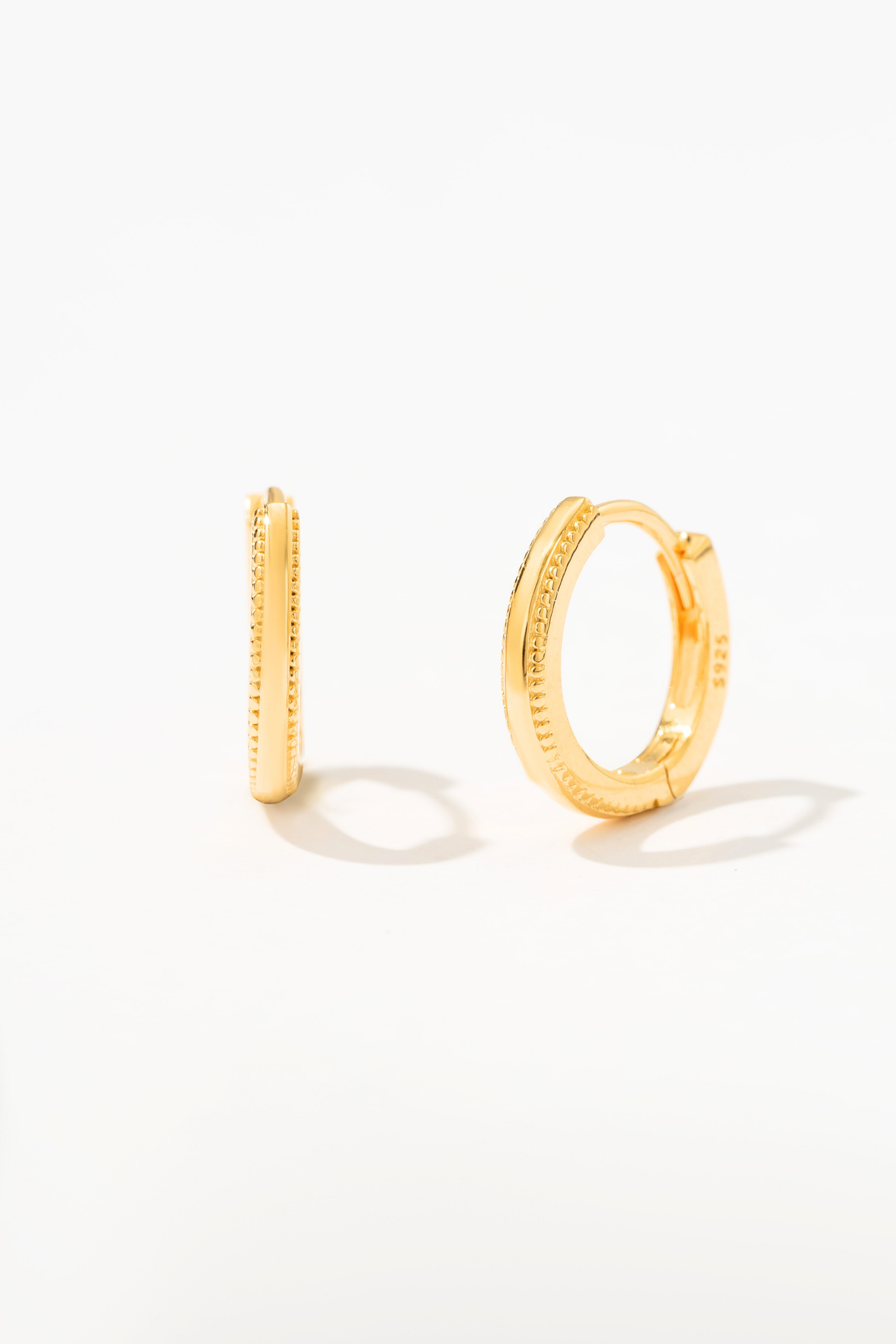 Saffron 18k Gold Hoop Earrings