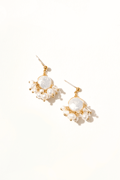 Solara Pearl Drop Earrings