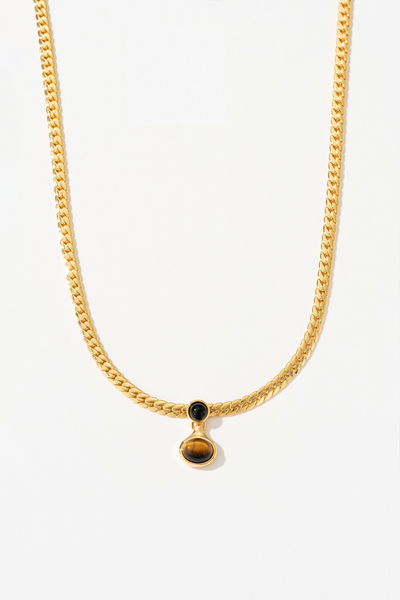 Verity Tiger's Eye Chain Necklace