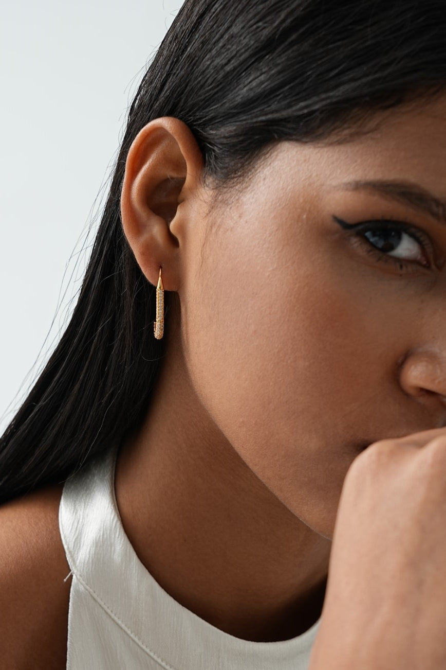 Zadie Zirconia Hoop Earrings