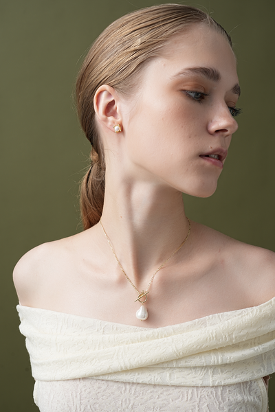 Timeless Pearl 14K Gold Necklace