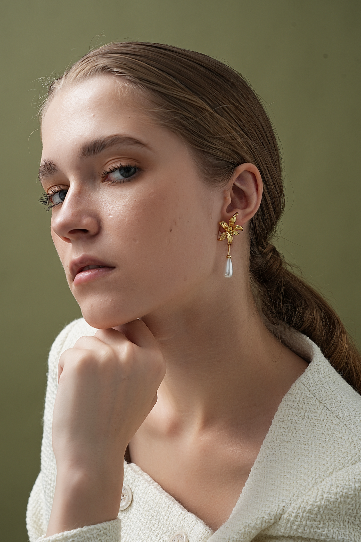 La Belle Pearl Drop Earrings